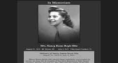 Desktop Screenshot of nancyhite.com